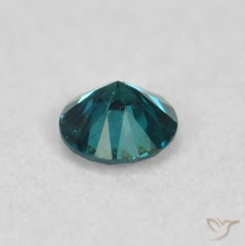Diamante Azul natural de 0.04 ct, Redondo, VS