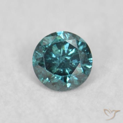 0.05ct Natural Azul Diamante, Redondo, VS