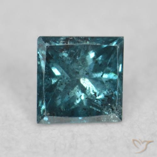 0.08ct Natural Azul Diamante, Cuadrado, VS