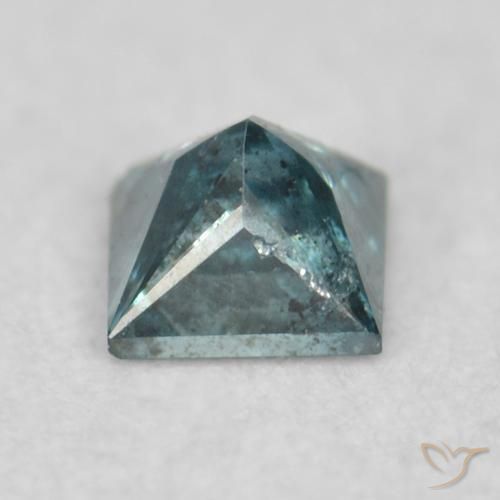 Diamante Azul natural de 0.08 ct, Cuadrado, VS