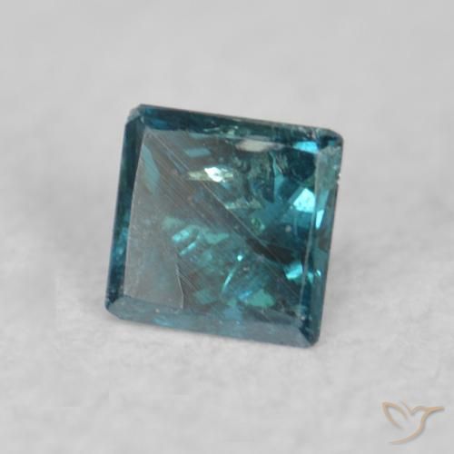 Diamante Azul natural de 0.04 ct, Cuadrado, VS