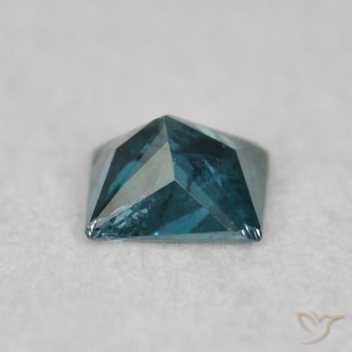 Diamante Azul natural de 0.04 ct, Cuadrado, VS