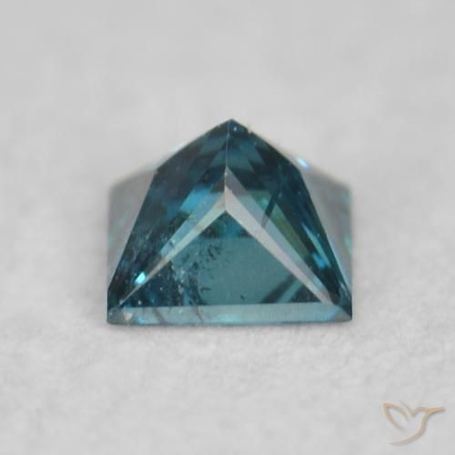 Diamante Azul natural de 0.07 ct, Cuadrado, VS