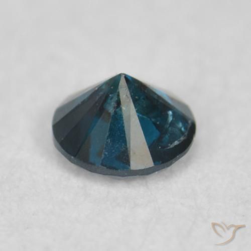 Diamante Azul natural de 0.06 ct, Redondo, VS