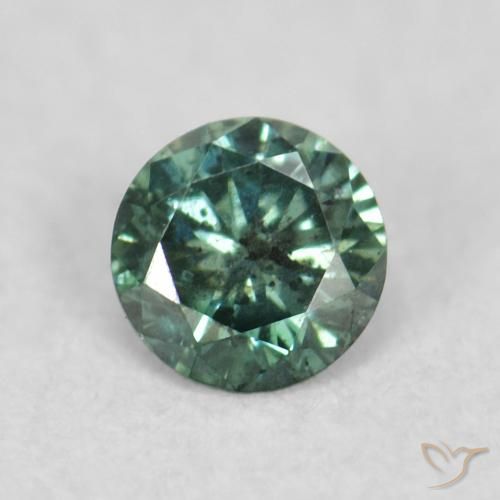 0.06ct Natural Verde Diamante, Redondo, VS