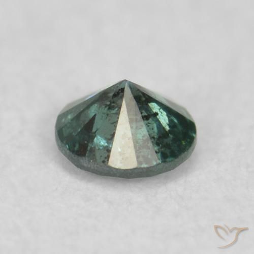 Diamante Verde natural de 0.06 ct, Redondo, VS