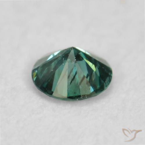 Diamante Verde natural de 0.05 ct, Redondo, VS