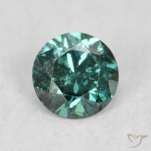 0.07ct Natural Verde Diamante, Redondo, VS