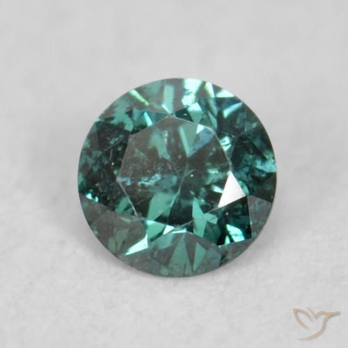 Diamante Verde natural de 0.07 ct, Redondo, VS