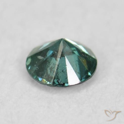 Diamante Verde natural de 0.07 ct, Redondo, VS