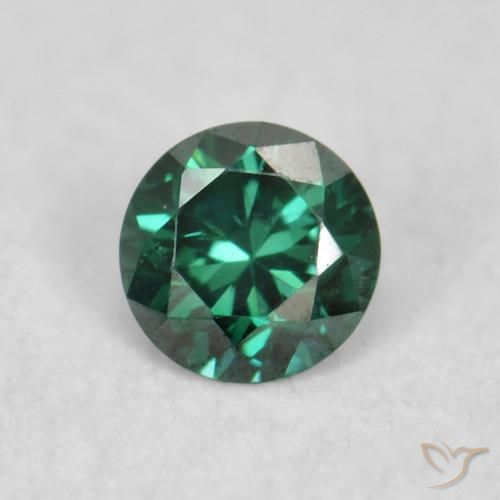 0.06ct Natural Verde Diamante, Redondo, VS
