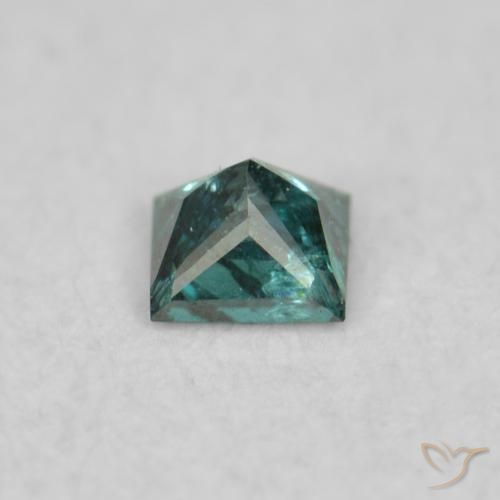 Diamante Verde natural de 0.04 ct, Cuadrado, VS-SI