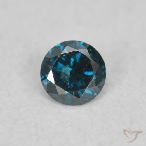 0.04ct Natural Azul Diamante, Redondo, VS-SI
