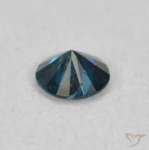 Diamante Azul natural de 0.06 ct, Redondo, VS-SI