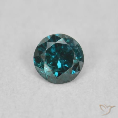 0.03ct Natural Azul Diamante, Redondo, VS-SI