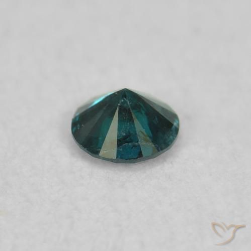 Diamante Azul natural de 0.03 ct, Redondo, VS-SI