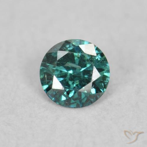 0.06ct Natural Verde Diamante, Redondo, VS-SI