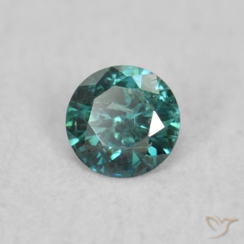 Diamante Verde natural de 0.06 ct, Redondo, VS-SI