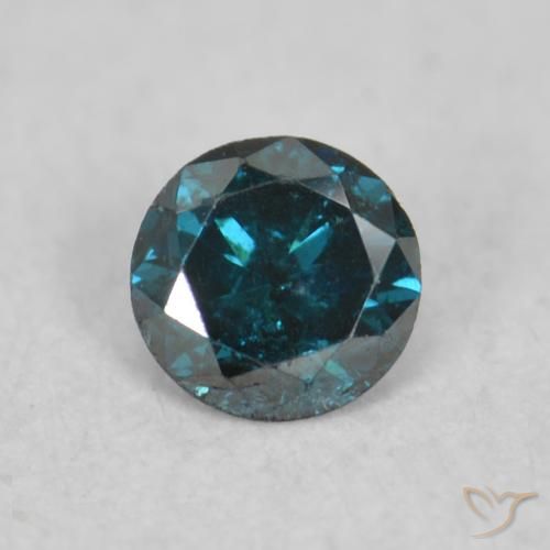 0.08ct Natural Azul Diamante, Redondo, VS-SI