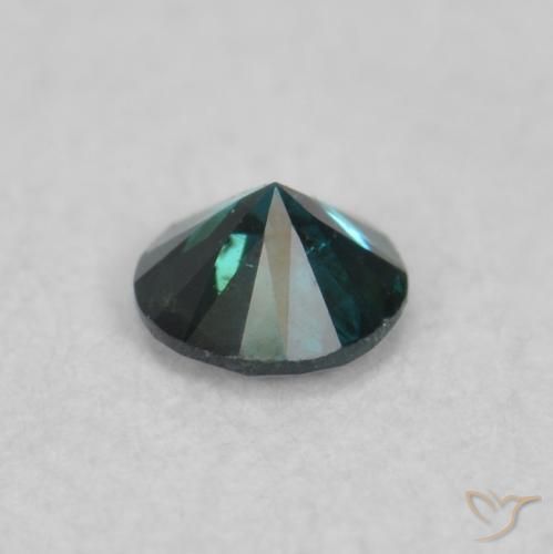 Diamante Azul natural de 0.06 ct, Redondo, SI