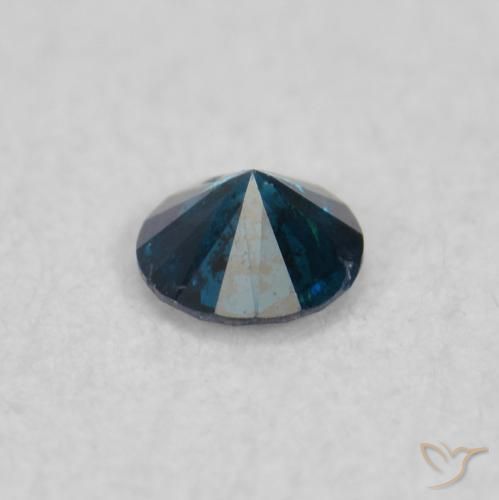 Diamante Azul natural de 0.05 ct, Redondo, SI