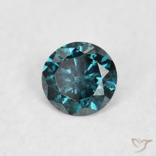 Diamante Azul natural de 0.05 ct, Redondo, VS