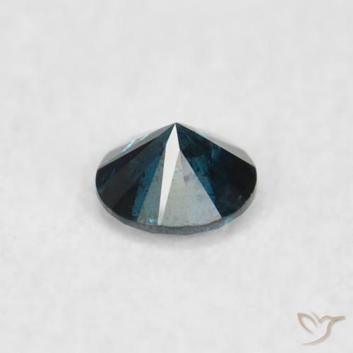 Diamante Azul natural de 0.04 ct, Redondo, VS