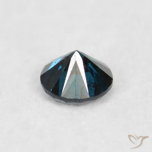 Diamante Azul natural de 0.05 ct, Redondo, VS