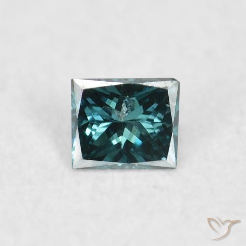 0.03ct Natural Azul Diamante, Cuadrado, VS