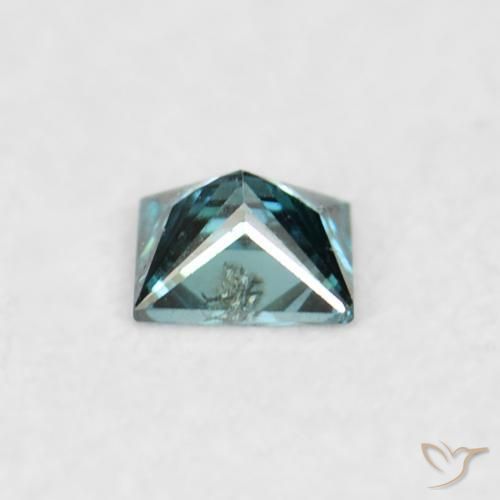 Diamante Azul natural de 0.03 ct, Cuadrado, VS