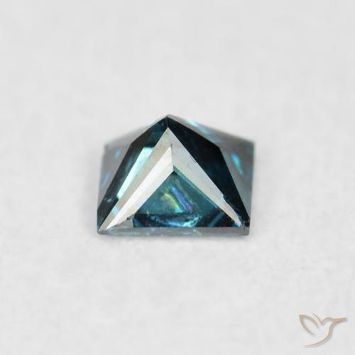 Diamante Azul natural de 0.07 ct, Cuadrado, VS-SI