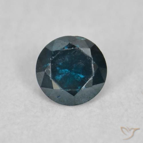 0.04ct Natural Azul Diamante, Redondo, VS
