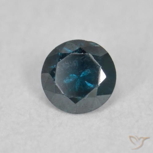 Diamante Azul natural de 0.04 ct, Redondo, VS