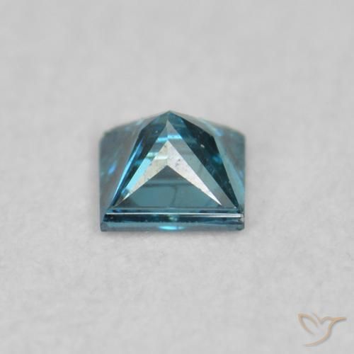Diamante Azul natural de 0.05 ct, Cuadrado, VVS-VS