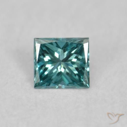 0.03ct Natural Verde Diamante, Cuadrado, VVS-VS