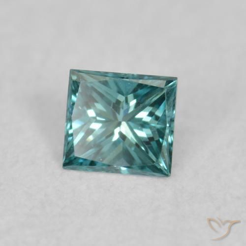 Diamante Verde natural de 0.03 ct, Cuadrado, VVS-VS