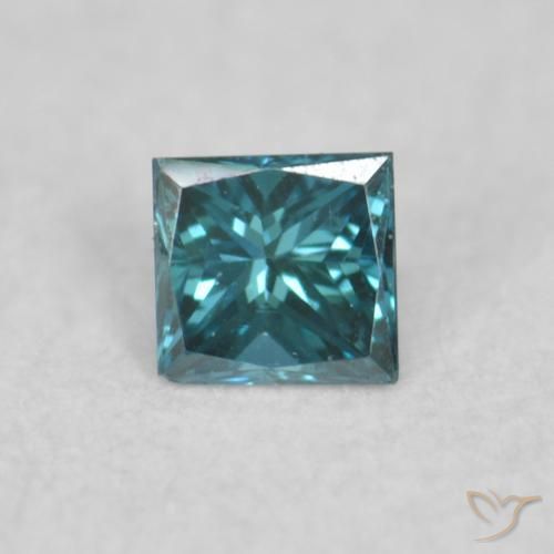 0.04ct Natural Azul Diamante, Cuadrado, VVS-VS