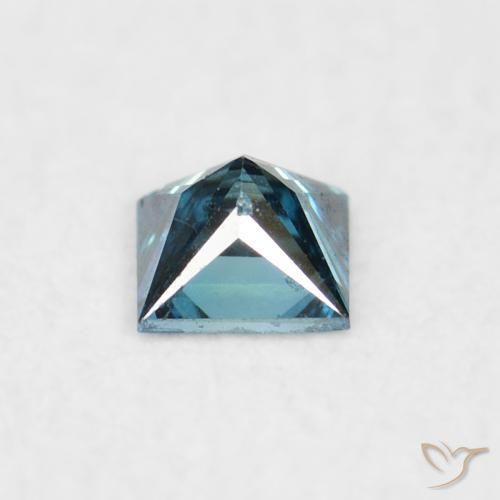 Diamante Azul natural de 0.06 ct, Cuadrado, VVS-VS