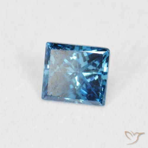 Diamante Azul natural de 0.05 ct, Cuadrado, VVS-VS