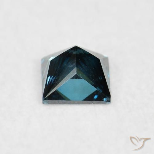 Diamante Azul natural de 0.07 ct, Cuadrado, VS-SI