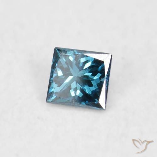 Diamante Azul natural de 0.02 ct, Cuadrado, VVS-VS