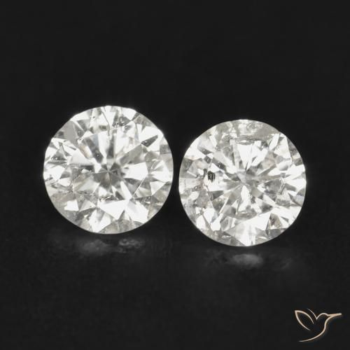 Gemas de Diamante I natural de 0.18 ct, Corte Redondo, SI
