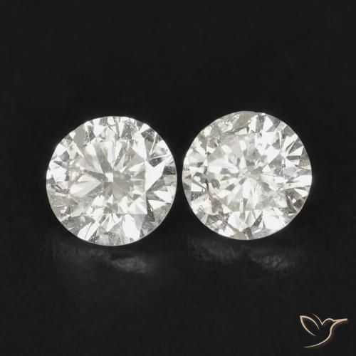 Gemas de Diamante I natural de 0.18 ct, Corte Redondo, SI