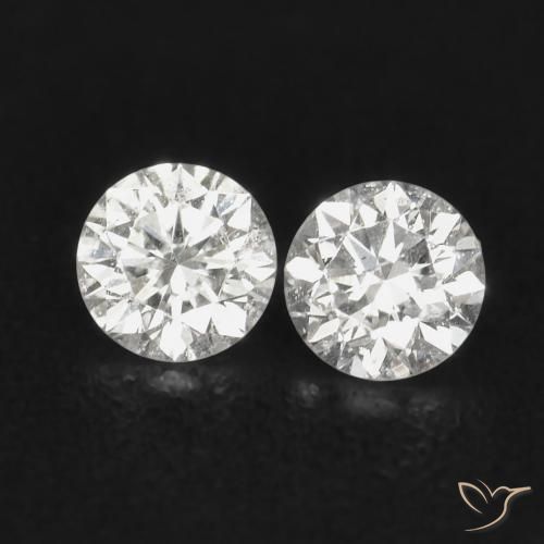 0.07ctw Natural H Diamante, Redondo, VS-SI