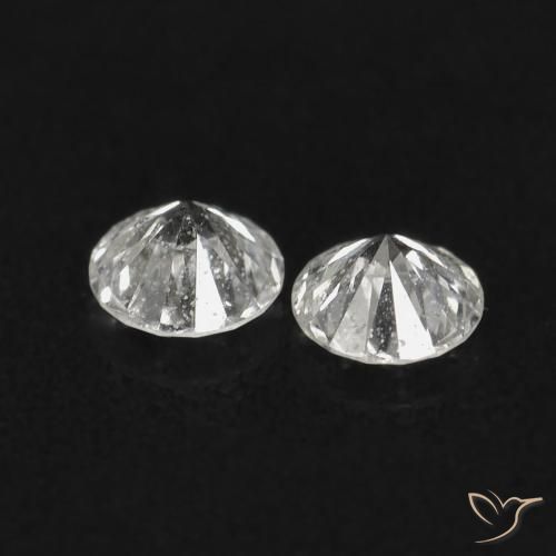 Gemas de Diamante H natural de 0.05 ct, Redondo, VS-SI