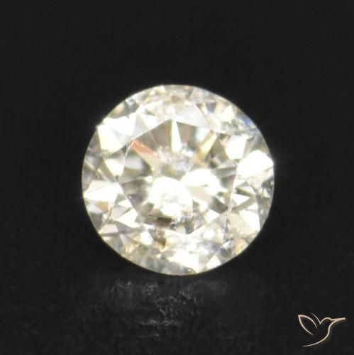 Diamante k natural de 0,03 ct, corte redondo, VS-SI