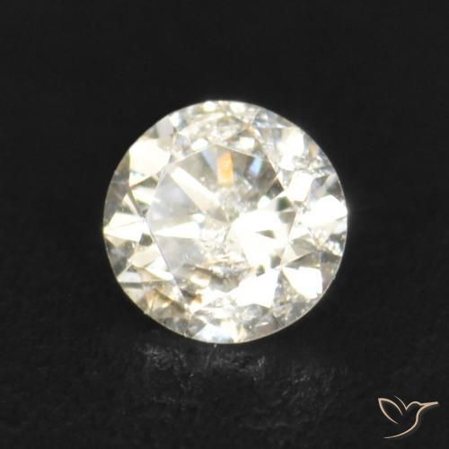 Diamante k natural de 0,03 ct, corte redondo, VS-SI