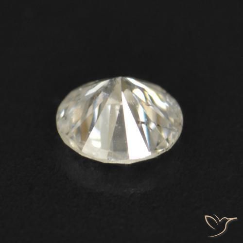 Diamante K natural de 0.07 ct, Redondo, VS-SI