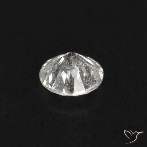 Diamante blanco natural de 0,02 ct, corte redondo, SI