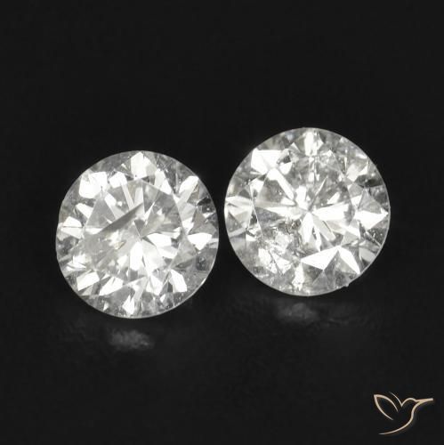 0.18ctw Natural H Diamante, Redondo, SI
